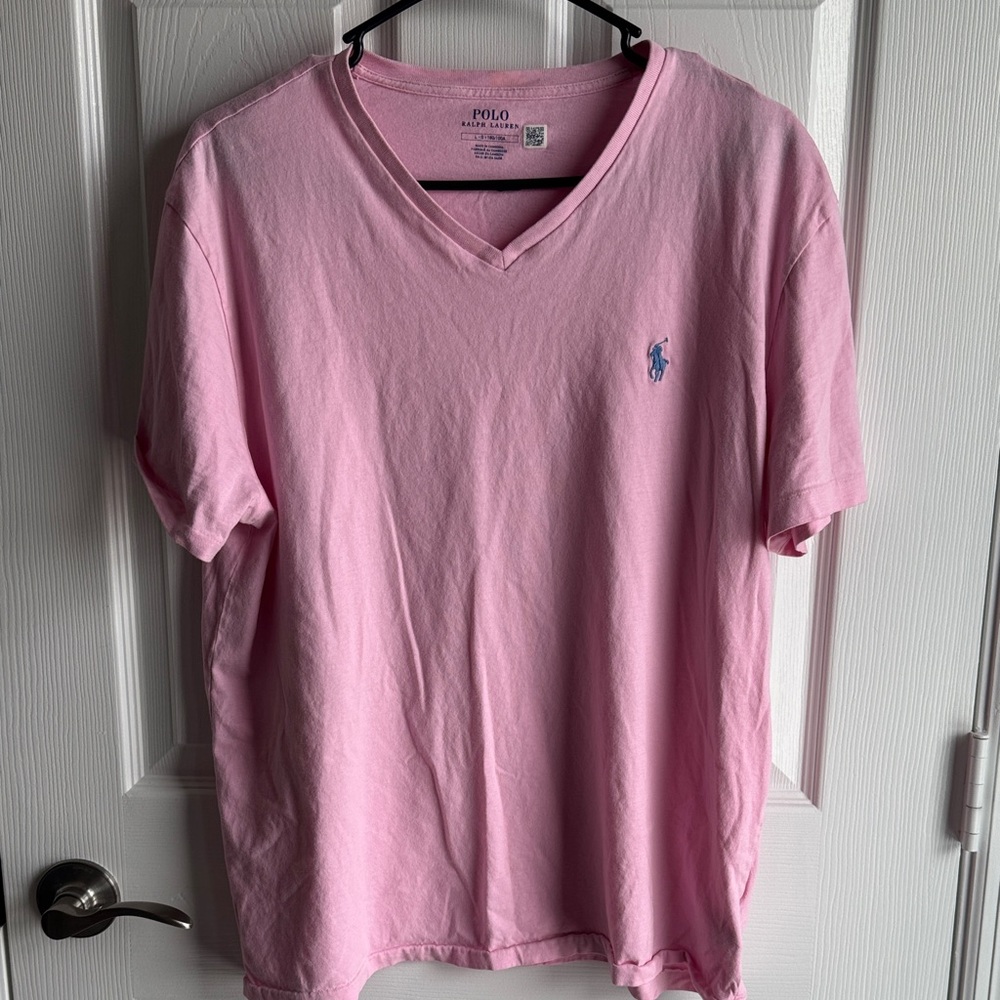 Polo Ralph Lauren Pink V-Neck Tee